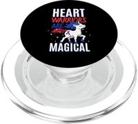 Heart Warriors are Magical Maladie Cardiaque Congénitale PopSockets PopGrip pour MagSafe