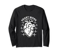 Heart Work paie Heartbeat Design Manche Longue