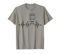 HeartBeat Atabaque Capoeira - Idée cadeau T-Shirt