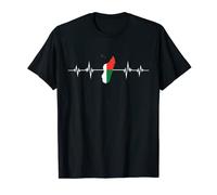 Heartbeat Design Drapeau Malgache Madagascar T-Shirt