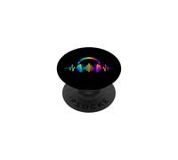 Heartbeat Headphone Tie Dye Sound Lover Engineer Producer DJ PopSockets PopGrip Adhésif