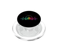 Heartbeat Headphone Tie Dye Sound Lover Engineer Producer DJ PopSockets PopGrip pour MagSafe