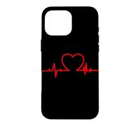 Heartbeat Heart Line Love Nurse Cardio Pulse Coque pour iPhone 16 Pro Max