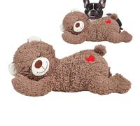 Heartbeat Jouet en peluche pour chien Motif battement de cœur Modèle apaisant Avantage du tissu en peluche Processus de nettoyage pratique 30 cm pour les grandes races et chatons