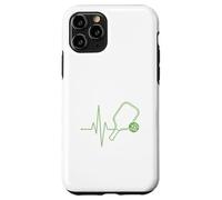 Heartbeat Line Balle de Padel pour Amateurs de Pickleball Coque pour iPhone 11 Pro