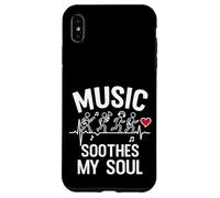 Heartbeat Music Band Soul Retro Rock Studio Sound Coque pour iPhone XS Max