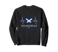 Heartbeat of Scotland Drapeau écossais ECG Heart Scotland Pride Sweatshirt