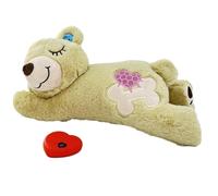 Heartbeat - Ours en peluche amovible, léger à piles, jouet en peluche doux pour chat, chien, pour se détendre, dormir, jouer et soulager l'exploration