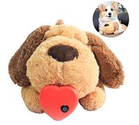 Heartbeat Plush Toy for Pet, Puppy Behavioral Training Aid Toy Snuggle Plush Toy Anxiety Relief Sleep Aid Plush Toy for Smart Dogs Cats