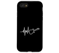 Heartbeat Pulse Guitare électrique Rock Music Line Coque pour iPhone SE (2020) / 7/8