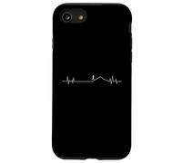Heartbeat Trail Run avec Silhouette de Montagne Coque pour iPhone SE (2020) / 7/8
