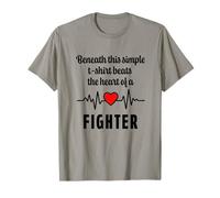 Heartbeat with Heart for Fighter T-Shirt