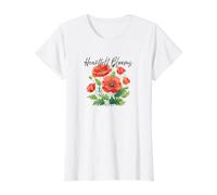 Heartfelt Blooms Aquarelle Coquelicots Art Floral délicat T-Shirt Graphique avec Valeur