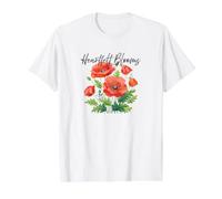 Heartfelt Blooms Aquarelle Coquelicots Art Floral délicat T-Shirt Graphique avec Valeur