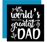 Heartfelt Cartes d'anniversaire pour papa - World's Greatest - Superbe carte d'anniversaire pour papa de la part de sa fille fils cadeau d'anniversaire pour père