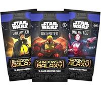 Heartforcards® Lot de 3 boosters Star Wars : Unlimited Booster - Shadows of The Galaxy - 9 cartes chacune - Anglais + protection d'expédition