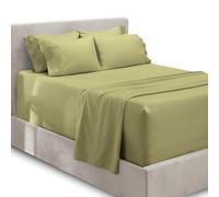 Hearth & Harbor Parure de lit 4 pièces, draps à poches très profondes, convient aux matelas de 46 à 61 cm de profondeur, lit simple XL, vert sauge