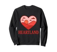 Heartland Sunset Love Paysage Illustration Sweatshirt