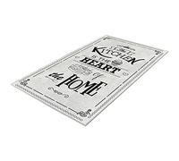HeartOfTheHome tapis imprimé en polyester 140 x 220cm, modèle gris