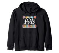 Hearts Back to School Hello Kindergarten Sweat à Capuche