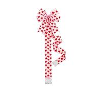 Hearts Buffalo Plaid Bows - Cake Bows,Red Bowknot Cake | Large Red Hearts Ornaments For Window Christmas Kitchen Door Wall Mirror Handle