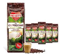 HEARTS Cappuccino Irish Cream, 5 x 1 kg lnstant Poudre de café facilement soluble, lot de 5, env. 400 tasses, plaisir selon la tradition irlandaise