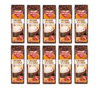 HEARTS Cappuccino Wiener Melange Lot de 10 x 1 kg - Arôme intense, laiteux et crémeux, environ 80 tasses/sachet, pack familial