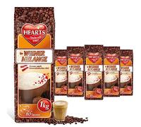 HEARTS Cappuccino Wiener Melange Lot de 5 paquets de 5 boîtes de 1 kg de poudre à café lnstant Wiener Art, soluble, laiteux, crémeux, suffisant pour 400 tasses