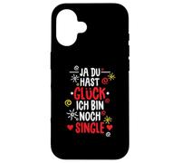 Hearts Oui, tu as de la Chance, Je suis Toujours célibataire Coque pour iPhone 16