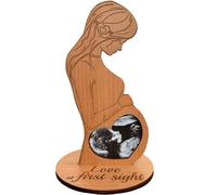 Heart's Sign Cadre photo à échographie pour bébé - Cadeau pour femme enceinte | Cadeau pour épouse enceinte de la part d'un mari | Cadeau pour future maman pour une amie enceinte