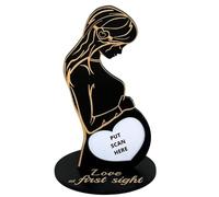 Heart's Sign Cadre Photo Échographique pour Bébé - Cadeau pour Future Maman, Amie ou Épouse Enceinte | Cadre Échogramme pour Femme Enceinte