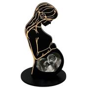 Heart's Sign Cadres photo pour bébé - Cadres photo de grossesse | Cadre de numérisation de bébé pour femme enceinte | Support moderne pour révéler le sexe du sexe