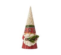 Heartwood Creek Jim Shore 6009180 Nain de Noël Tenant Un Houx Rouge 16 cm