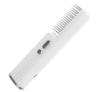Heat Brush Hair Straightener, Electric Steam Comb, Scalp Massager, Anti-Frizz Smoothing Tool, Multi-Heat Settings, For Women Men Curling Styling, Work Home Travel Salon Party Date Night Use, White