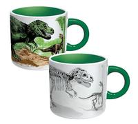 Heat Changing Disappearing Dino Mug - Add Coffee or Tea and the Dinosaurs Turn to Fossils - Comes in a Fun Gift Box