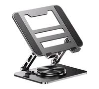Heat Dissipation Laptop Stand, 360° Rotating Base Riser, Portable Tablet Holder with Adjustable Angle, Compact Desk Riser, Desktop Stand with Durable Build, Laptop Accessory for Office and Home