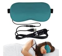 Heat Eye - Imitation soie, compresse oculaire douce et chaude, chauffage | électrique USB | Coussin chauffant réglable pour les yeux secs, le sommeil, la relaxation, la maison, les voyages et le