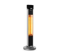 Heat Guru Radiateur sur pied 2000W 3 niveaux de chauffage Télécommande -argent