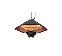 Heat Hexa Chauffage de terrasse infrarouge 2000 W, pour 40 m² , télécommande - Bronze