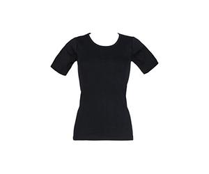 HEAT HOLDERS 0.45 Tog Tricot de Corps à Manches Courtes - 1 Paquet - Femmes - Noir S