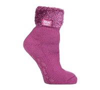 HEAT HOLDERS - 1 paire chaussettes antidérapantes de lit femme duveteux hiver en 8 couleurs 37-42 eur (HHL04)