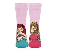 HEAT HOLDERS 1 Paires Filles Chaussettes Princesse Disney Lite | Respirant Chaudes Fantaisie Chaussettes Disney pour Enfants (27-30, Ariel et princesse)