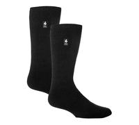 HEAT HOLDERS 2 Paires Homme Chaussettes Thermiques Chaussettes Chaudes Originales | Chaussettes Polaire Hiver (39-45, Noir)