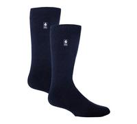 HEAT HOLDERS 2 Paires Homme Chaussettes Thermiques Chaussettes Chaudes Originales | Chaussettes Polaire Hiver (46-50, Marine)