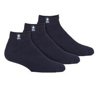 HEAT HOLDERS 3 Paires Homme Chaussettes Basses Hiver Courtes Chaussettes Sneaker Thermiques Confortable (39-45, Marine)