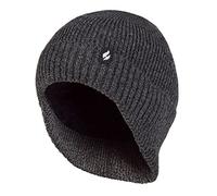 HEAT HOLDERS - Chaud Thermique Chapeau/Bonnet avec Col Tombant pour Hiver (Taille Unique, Gris)