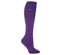 HEAT HOLDERS - Chaussettes montantes - - Uni Femme Multicolore Bigarré 4-8 Womens, Violet, moyen
