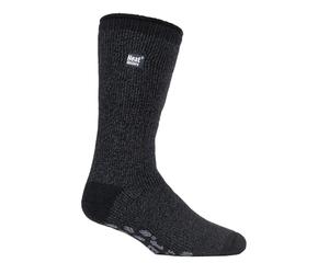 HEAT HOLDERS Chaussettes thermiques d'hiver extrêmement chaudes et antidérapantes avec ABS, Chaussons Twist Blue,