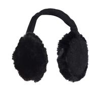 HEAT HOLDERS - Femme Cache Oreilles avec Fourrure | Chaud Polaire Cache Oreilles Thermiques pour Hiver (Taille unique, Le noir)