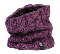 HEAT HOLDERS - Femme Chaud Tricot Cache Cou Snood avec Polaire pour Hiver (Taille unique, Mauve)